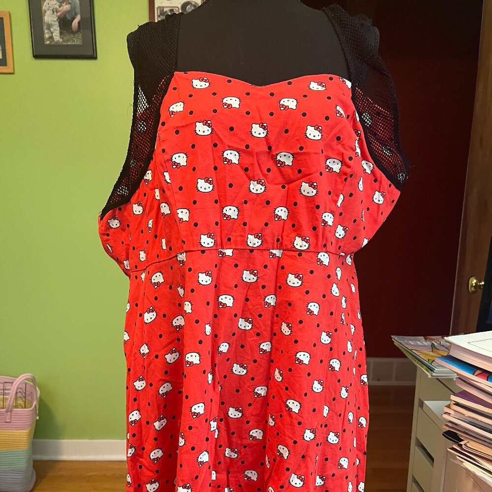 Hello Kitty Size 28 Mini Dress with Size 5 Black Hello Kitty Leggings